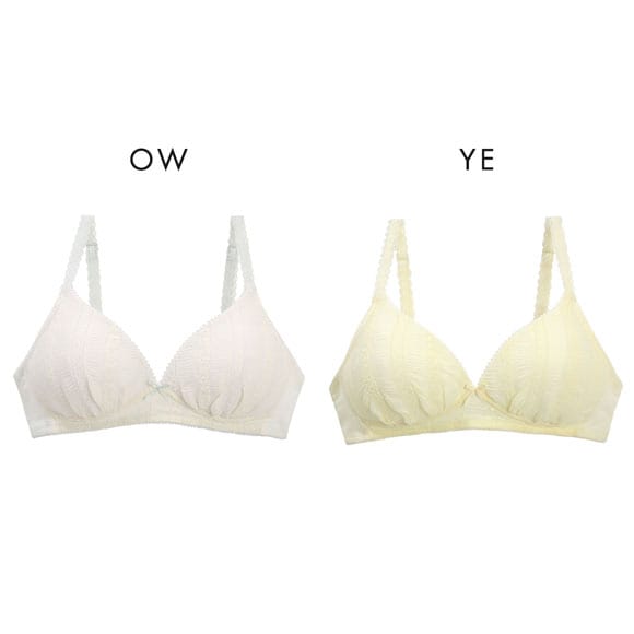 カジュアルフィーリング 縦レース ノンワイヤーブラ レディース リラクシング ワイヤレスブラ 単品 Casual Feeling