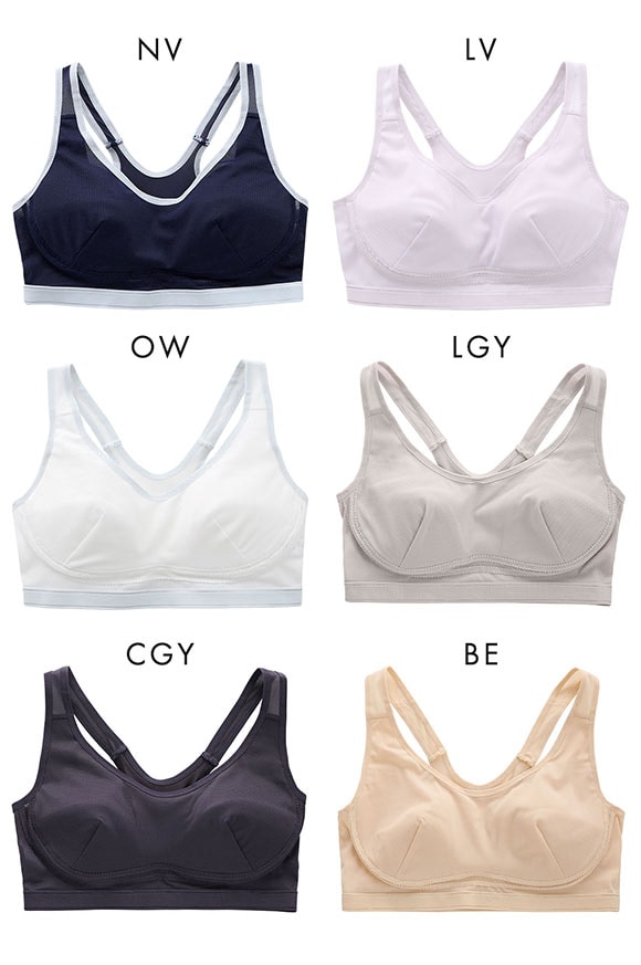 Sporty Fit Bra スポーティフィットブラ スポーツブラ レーサーバック アンダーメッシュ 単品