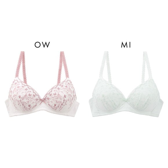 カジュアルフィーリング コットンレース ノンワイヤー ブラジャー レディース リラクシング Casual Feeling OW MI