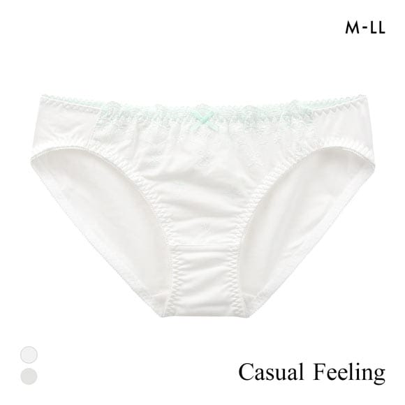 カジュアルフィーリング コットンレース ペアショーツ レディース ノーマルショーツ スタンダード Casual Feeling OW GY