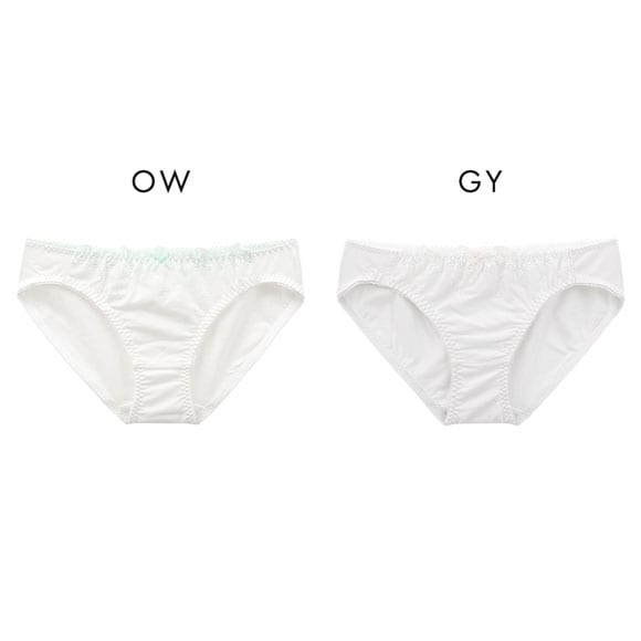 カジュアルフィーリング コットンレース ペアショーツ レディース ノーマルショーツ スタンダード Casual Feeling OW GY