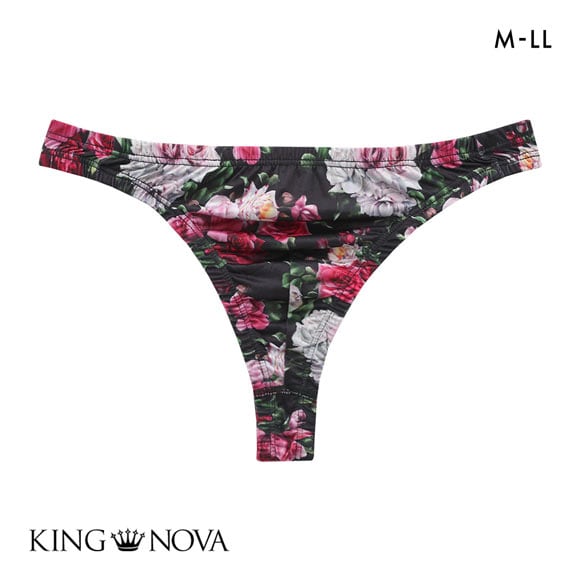 キングノバ Tバック パンツ メンズ 前とじ バラ柄 M L LL KING NOVA