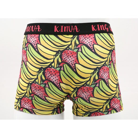 キングノバ フルーツ柄 ボクサーパンツ メンズ 前あき M L LL ストレッチ プリント 大きいサイズ KING NOVA