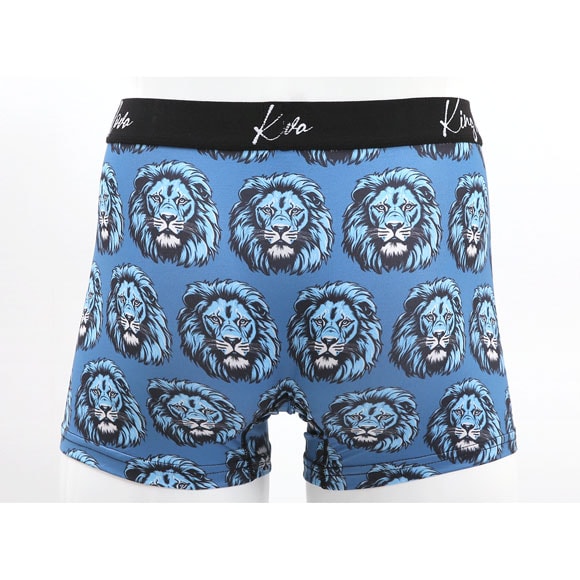 キングノバ ライオン柄 ボクサーパンツ メンズ 前あき M L LL ストレッチ プリント 大きいサイズ KING NOVA
