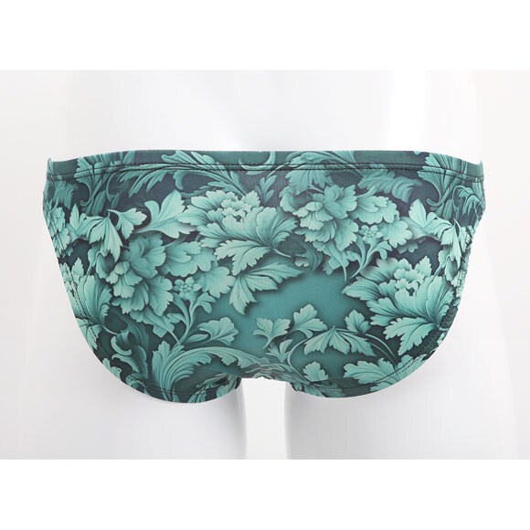 キングノバ ゴシックボタニカル柄 ビキニ フルバック メンズ 前とじ M L LL  パンツ ブリーフ ブーメラン 雄 KING NOVA
