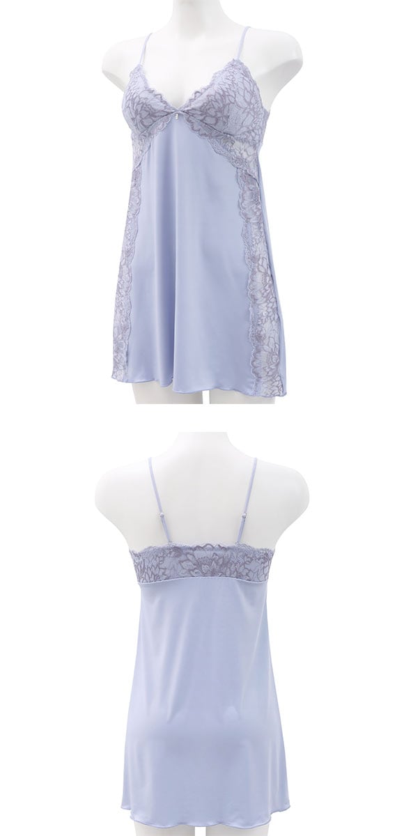ルルモアナ 2浴レース カップ付きキャミソール＆ショーツ セットアップ M L ベビードール スリップ 勝負下着 セット LULUMOANA