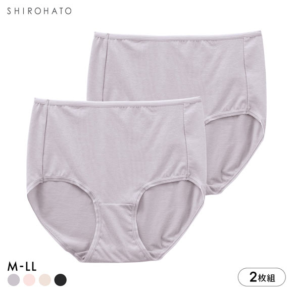 特価 綿混ショーツ 2枚組 お得2枚セット レディース 深ばき すっぽり ノーマル スタンダード 大きいサイズ