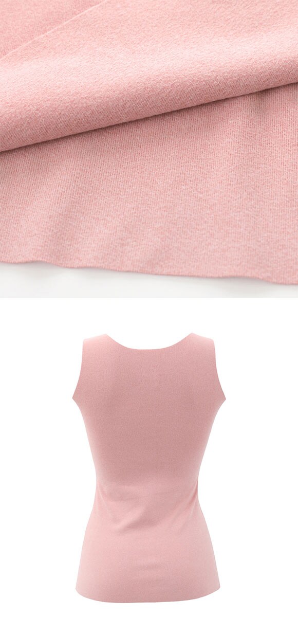 ぬくもRich 両面起毛 カップ付きタンクトップ あったかブラトップ インナー レディース 裏起毛 温活 冷え対策 寒さ ストレッチ