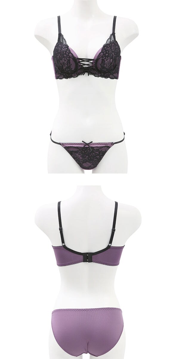 スパイシー ブラジャー ショーツ セット 編上げストレッチレース SPICY