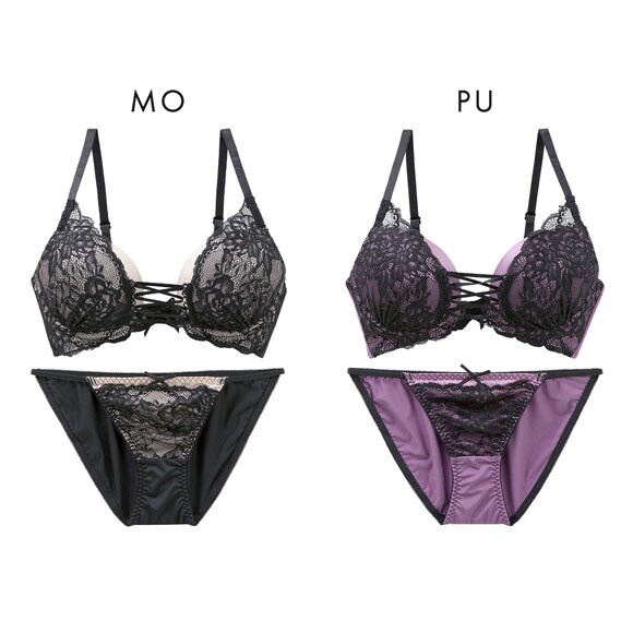 スパイシー ブラジャー ショーツ セット 編上げストレッチレース SPICY