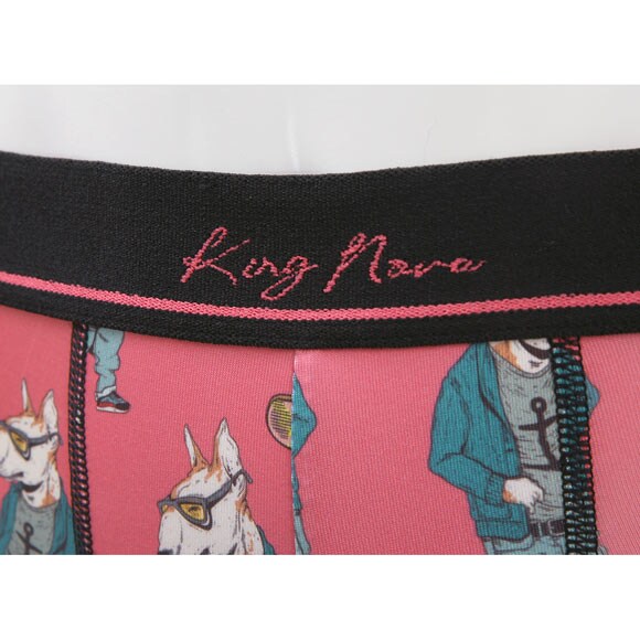 キングノバ KING NOVA ボクサーパンツ メンズ 前閉じ わんこ柄