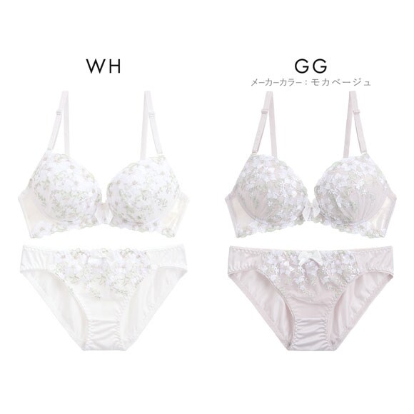 ロマンティックドール ブラショーツセット ラメ入花柄チュールレース Romantic doll