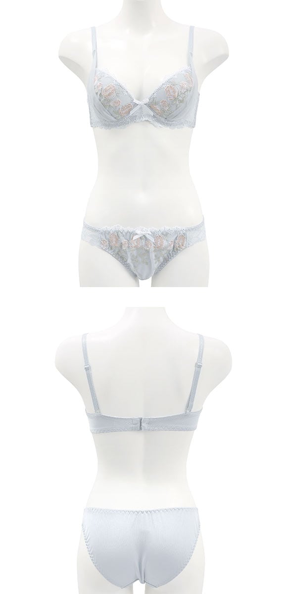ルルモアナ アンティークチューリップ ブラセット ABCD ブラジャー ショーツ セット LULUMOANA