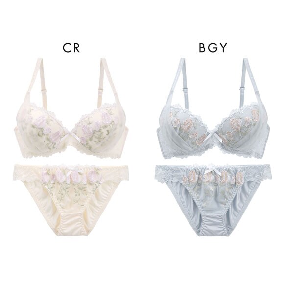 ルルモアナ アンティークチューリップ ブラセット ABCD ブラジャー ショーツ セット LULUMOANA