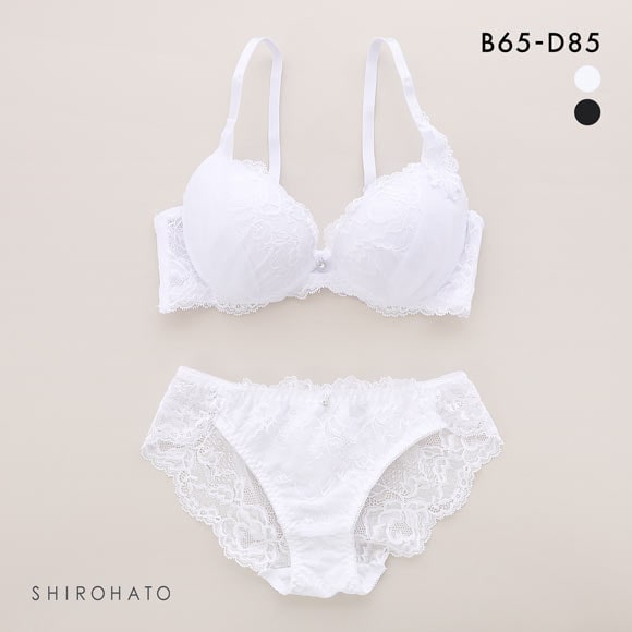 ルルモアナ シアーヴェール ブラセット BCD65-85 盛り 谷間 美胸 寄せ ブラジャー ショーツ セット LULUMOANA