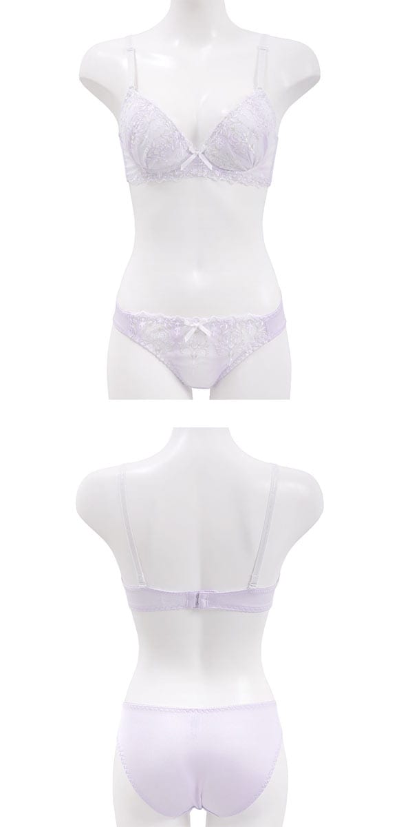 ピュアシェリ オーロララメチュール×グラデシフォン ブラセット ABCD70-85 盛り 谷間 美胸 寄せ 姫 セット PURECHERIE