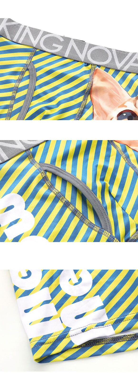 キングノバ BIGねこ ボクサーパンツ メンズ 前あき  M L LL ストレッチ プリント 大きいサイズ 贈り物 ギフト KING NOVA