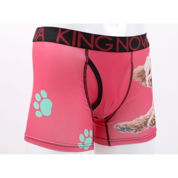 キングノバ BIGトイプー ボクサーパンツ メンズ 前あき M L LL ストレッチ プリント 大きいサイズ 贈り物 ギフト KING NOVA