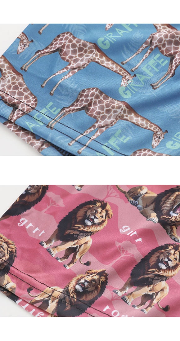 キングノバ サファリセット ボクサーパンツ 3枚組 メンズ 前あき 3点セット 3P ストレッチ プリント 大きいサイズ KING NOVA お得