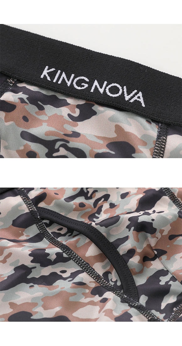 キングノバ ワイルドセット ボクサーパンツ 3枚組 メンズ 前あき 3点セット 3P ストレッチ プリント 大きいサイズ KING NOVA お得