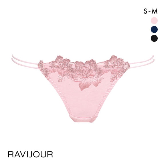 ラヴィジュール RAVIJOUR ロージーガーデン エンブレース Tバックショーツ SM タンガ ソング バックレース 透け