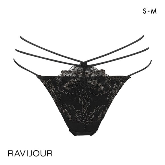 ラヴィジュール RAVIJOUR ダズルローズ ストレッチレース Tバックショーツ SM バックレース 透け 総レース タンガ ソング