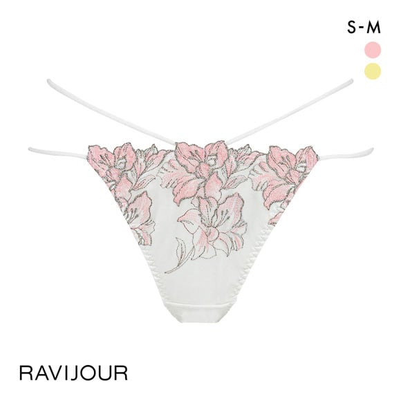 ラヴィジュール レミニセンス エンブレース Tバック SM バックレース 透け ひびきにくい RAVIJOUR