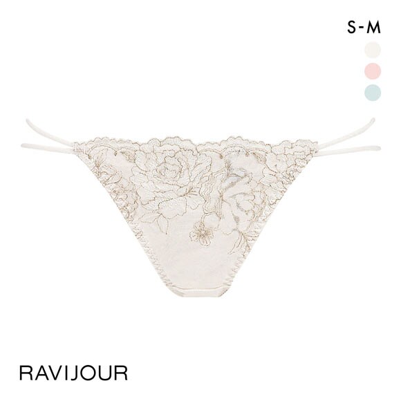 ラヴィジュール ブレッシングフラワー エンブレース ショーツ ノーマルショーツ SM バックレース 透け RAVIJOUR