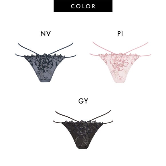 ラヴィジュール フローラルソルベ Tバック SM バックレース 透け ストリング RAVIJOUR