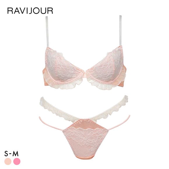 ラヴィジュール MINAMOコラボ フリリーポップ ブラ＆ショーツセット ブラジャー スタンダードショーツ セクシー RAVIJOUR