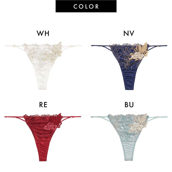 ラヴィジュール フェザーセレステ エンブロイダリーレース Tバックショーツ セクシー ソング タンガ SM バックレース 透け RAVIJOUR