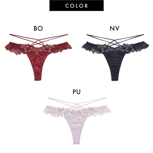 ラヴィジュール グロリアージュ フリルレース Tバックショーツ ソング タンガ SM バックレース 透け RAVIJOUR