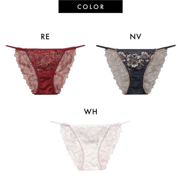 ラヴィジュール アルミラ エンブロイダリーレース ショーツ ノーマルショーツ SM バックレース 透け RAVIJOUR