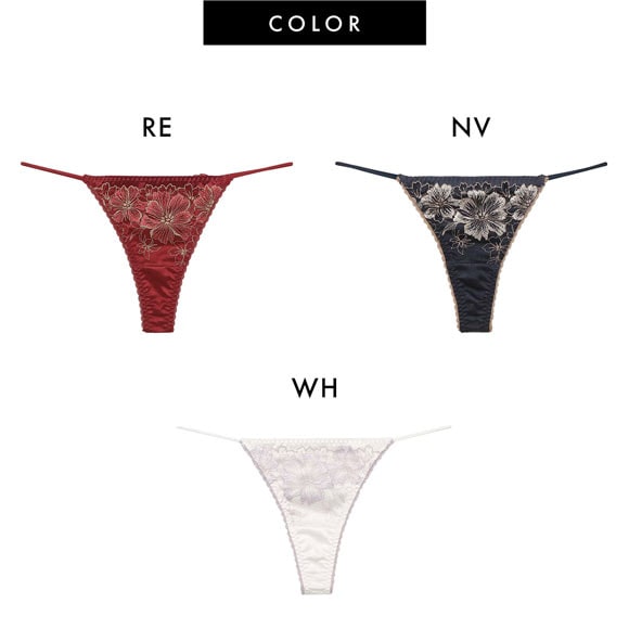 ラヴィジュール アルミラ エンブロイダリーレース Tバックショーツ ソング タンガ SM バックレース 透け RAVIJOUR