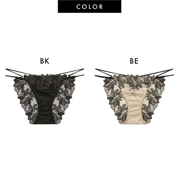 ラヴィジュール フィオナ エンブロイダリーレース ショーツ ノーマルショーツ SM バックレース 透け セクシー RAVIJOUR