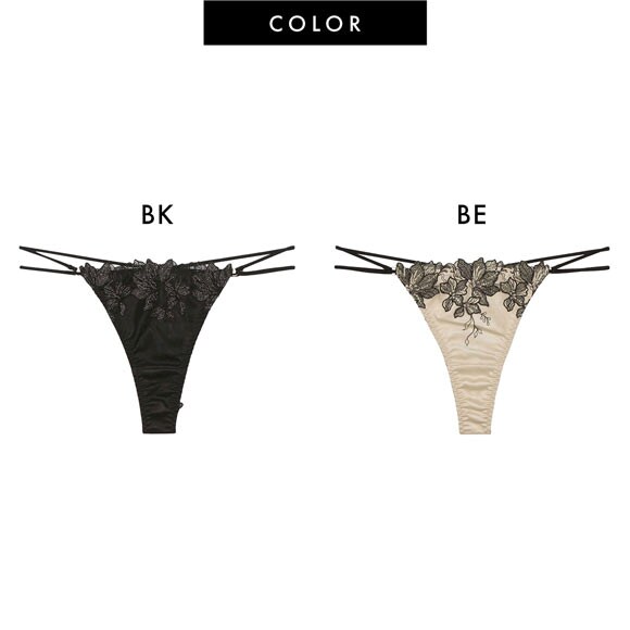 ラヴィジュール フィオナ エンブロイダリーレース Tバックショーツ ソング タンガ セクシー SM バックレース 透け RAVIJOUR