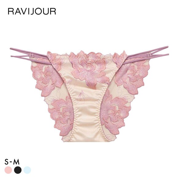 ラヴィジュール ピオニーヘイズ エンブロイダリーレース ショーツ ノーマルショーツ SM バックレース 透け RAVIJOUR