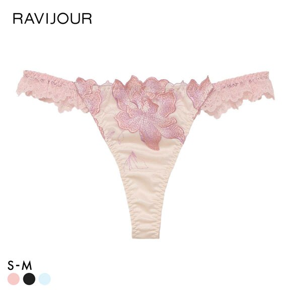 ラヴィジュール ピオニーヘイズ ストレッチレース Tバックショーツ ソング タンガ SM セクシー バックレース 透け RAVIJOUR