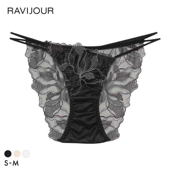 ラヴィジュール ミュレナ エンブロイダリーレース ノーマルショーツ SM セクシー バックレース 透け RAVIJOUR