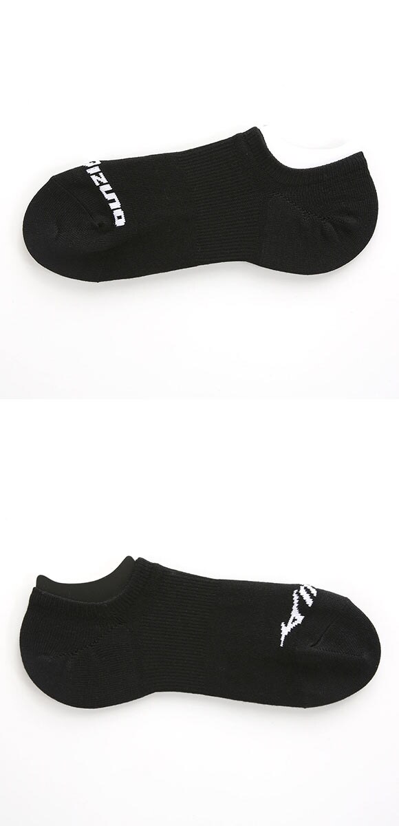 ミズノ MIZUNO 着るドラント 消臭 ソックス 靴下 スニーカー丈 2足組 サポート つま先かかと補強 25-27cm メンズ