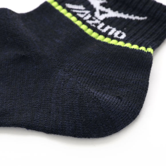 ミズノ MIZUNO for RUN WALK ソックス 靴下 ショート丈 3足組 パイル サポート 刺繍 24-26cm 26-28cm メンズ