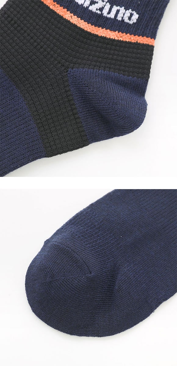 ミズノ RUN&WALK ソックス ショート丈 3足セット サポート 汗ムレ軽減 メンズ スポーツ 靴下 24-26cm 26-28cm MIZUNO