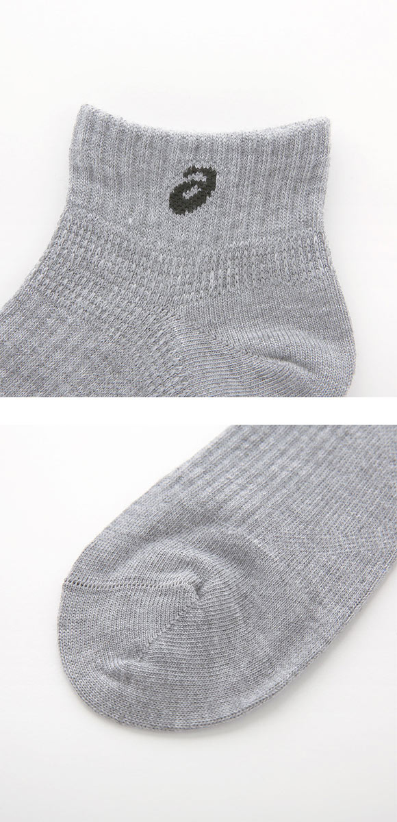 アシックス スニーカー丈 ソックス 異色アソート 3足組 ASICS キッズ