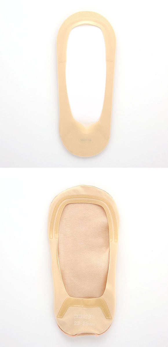 脱げないココピタ フットカバー 超浅め パンプス 履き口シームレス 足底綿混 ソックス 靴下 23-25cm レディース KOKOPITA