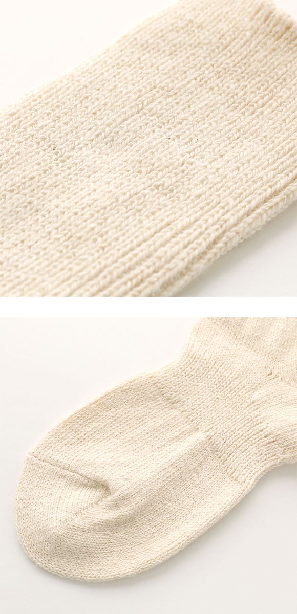 ASHI GOROMO アシゴロモ クルー丈 ゆったりしたリブ編みのソックス 日本製 婦人靴下 レディース 23-25cm