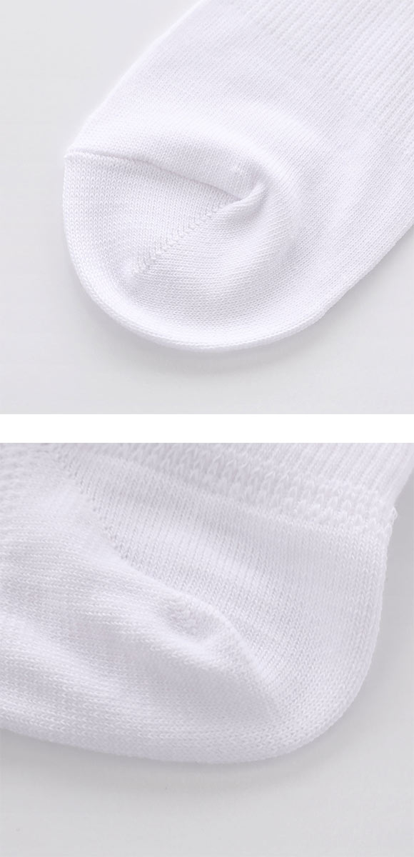 アシックス 無地 白ソックス 3足組 ASICS スニーカー丈 レディース