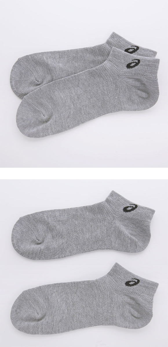 アシックス 無地 異色アソートソックス 3足組 7.5cm丈 ASICS メンズ