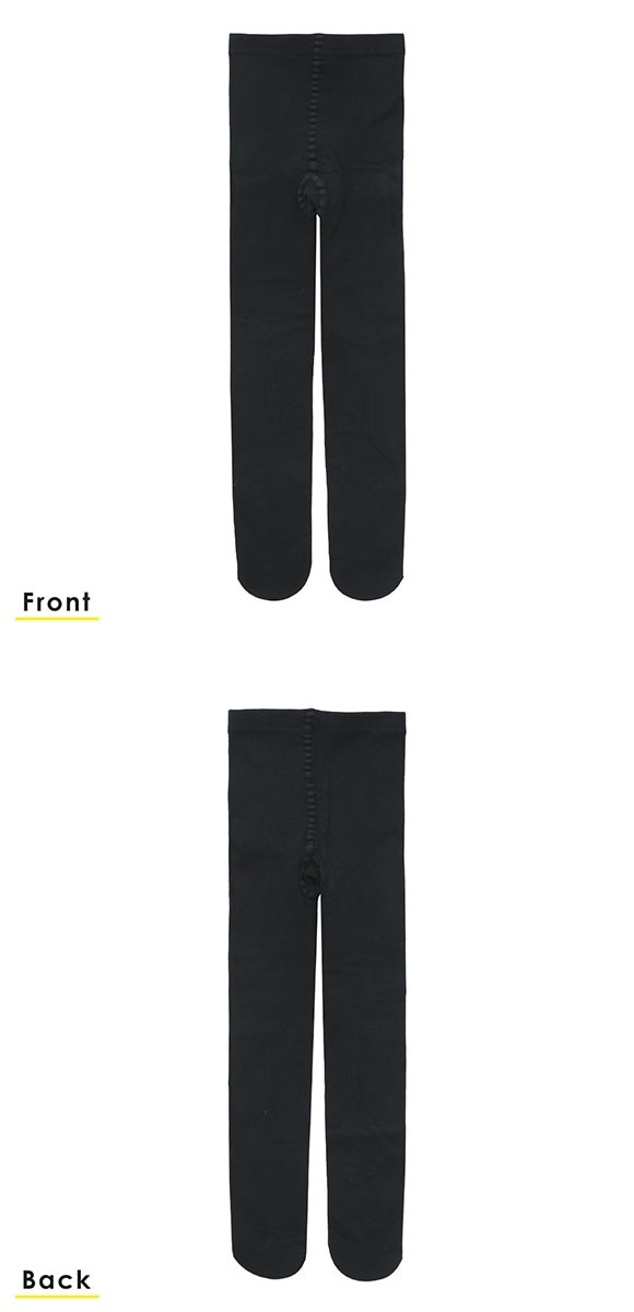 くろぱん 綿混裏起毛タイツ キッズ あったか 吸湿発熱 おなからくらく ジュニア 女の子 スクール 学校 学生 KUROPAN okamoto