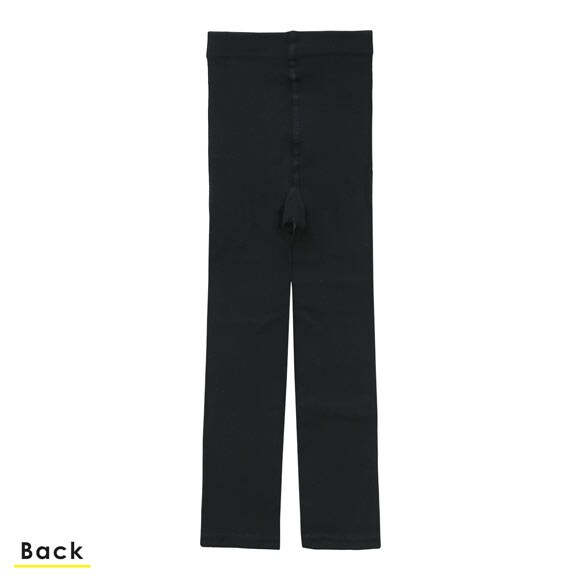 くろぱん 綿混裏起毛レギンス 10分丈 キッズ あったか 吸湿発熱 おなからくらく スクール ジュニア 学校 学生 女の子 okamoto