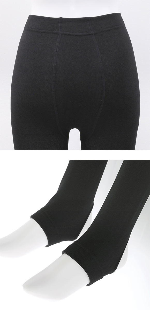 冬レギンス 160デニール トレンカ 10分丈 裏起毛 ふんわりあたたか レディース M-L JM-L JJM-L 大きいサイズ okamoto